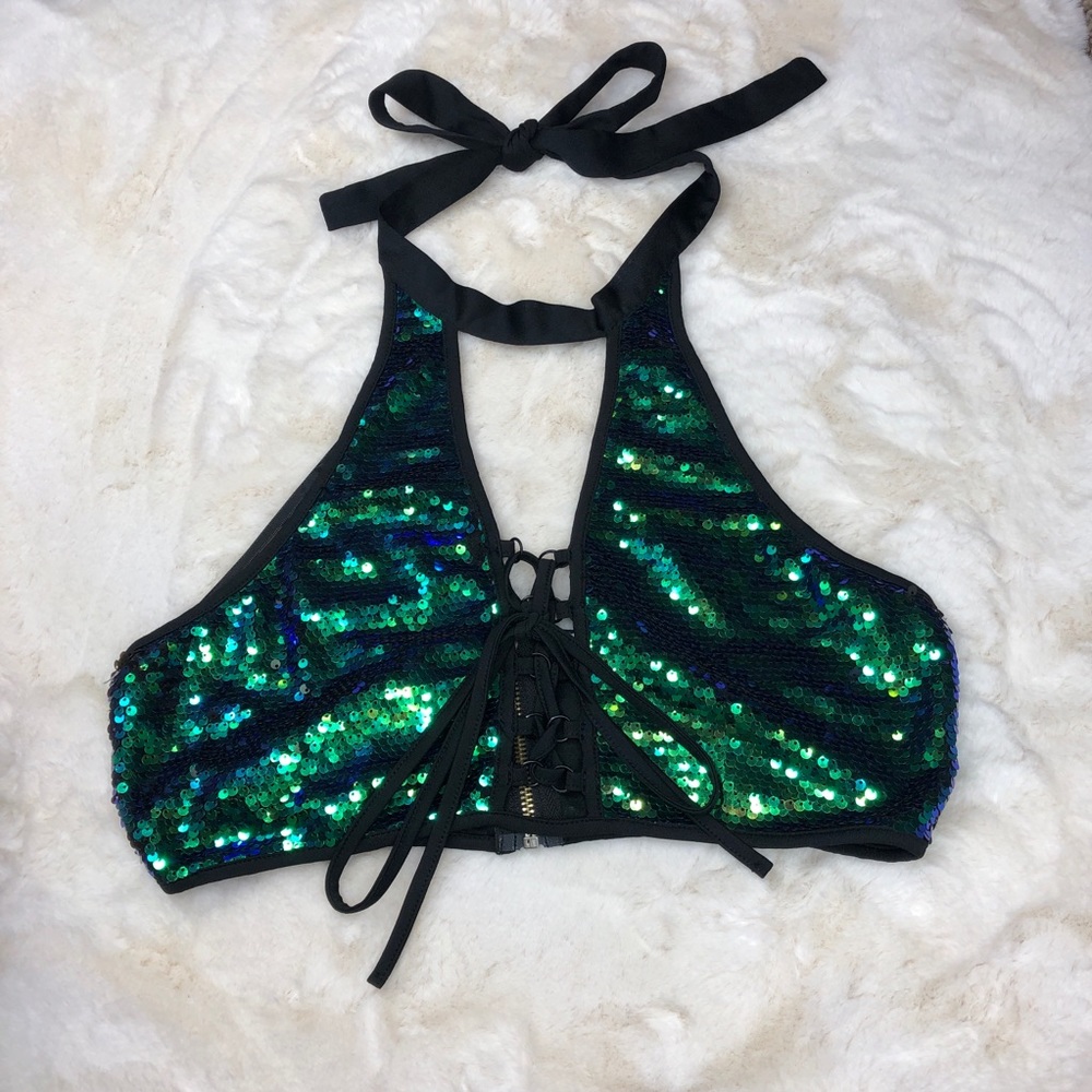 Festival Sequin crop Top